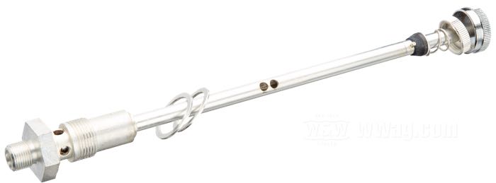 Grifo; apropiado para Big Twin 1950-1965; acero, cromado / latonizado, con botón de manejo de latón; rosca: 3/4”-18 / 1/2”-24; reemplaza OEM HD 62033-41 y 62075-50; peso bruto: 260 g