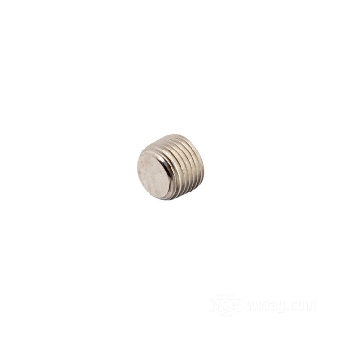 Tapón; tornillo purgador de tubos de inmersión FL(H) 1949-1977, bomba aceite Big Twin 1992-99; acero inoxidable; rosca: 1/8”-27 NPT; reemplaza OEM HD 45830-48; peso bruto: 10 g