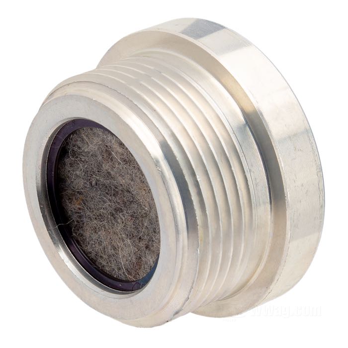 Tappo di Colony; per Coperchio primaria; per rabbocco olio; atto per Sportster 1971-1976; alluminio; altezza: 1”; Ø 1-3/4”; testa con intaglio; filettatura: 1-1/2”-12; rimpiazza OEM HD 34742-71; U.S.A.; peso lordo: 67 g