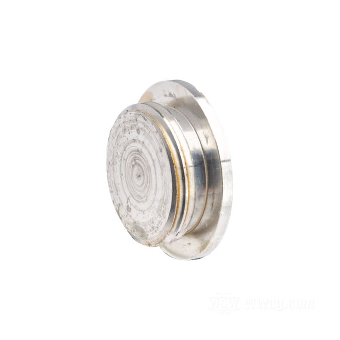 Bouchon fileté de Colony; pour Cache primaire extérieur; adaptable à 1965 Panhead et 1966 Shovelhead; aluminium, naturel; Ø 1-1/8”; filetage: 7/8”-14; remplace OEM HD 60564-65; USA; poids brut: 21 g