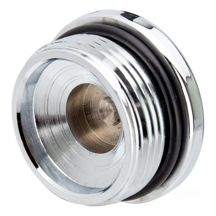 Plug; for clutch adjustment, filling oil; fits Sportster 1986-90; steel, chrome-plated; height: 1”; Ø 1-3/4”; hex; thread: 1-1/2”-12; wrench size: 15/16 ”; with O-ring; replaces OEM HD 34745-87; gross weight: 180 g