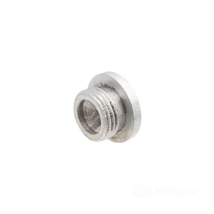 Plug; for Relief valve; fits Flatheads 1937→, OHV 1937-1952; steel, CAD (ZnNi process); button head with slot; thread: 15/32