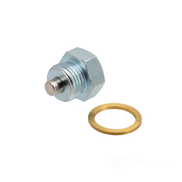 Drain plug; fits oil tank drain: OEM horseshoe oil tanks 1938→, 45