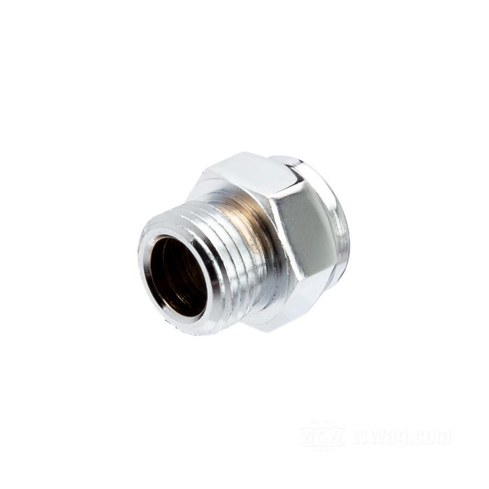 Tappo; per spia accensione; acciaio, cromato; testa Cap esagonale; filettatura: 5/8”-18; chiave: 3/4 ”; U.S.A.; peso lordo: 40 g