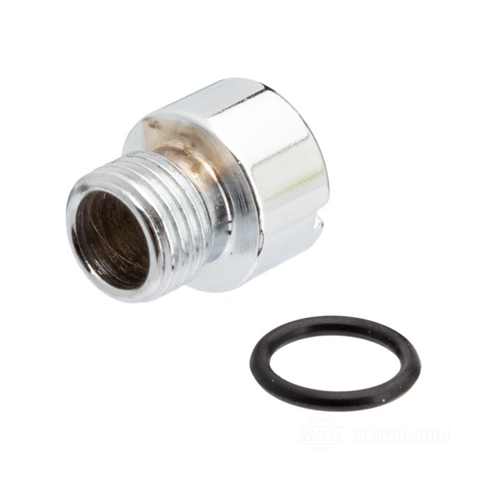 Tappo; per filtrino olio in basamento; atto per Big Twin1981→; acciaio, cromato; testa cilindrica con intaglio; filettatura: 1/2”-20; con O-ring; rimpiazza OEM HD 26263-80; peso lordo: 30 g