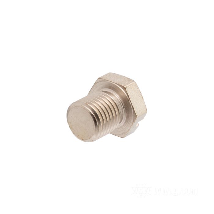 Vis de purge de Competition Distributing; pour Boîte de vitesses; pour tous les modèles 1915-1936; acier, nickelé; hexagonal; filetage: 3/8”-24; clé: 1/2 ”; remplace OEM HD 453-11; USA; poids brut: 11 g