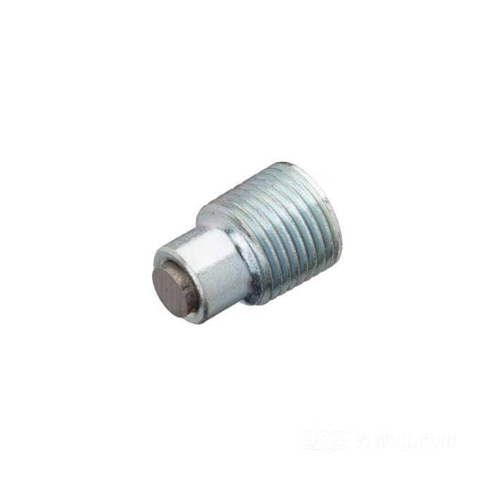 Vis de purge de Colony; pour les carters primaires Big Twin 1987-2003 et les boîte de vitesses des Softails 1993-99; acier, zingué, magnétique; BTR; filetage: 1/8”-27 NPT; clé: 3/16 ”; remplace OEM HD 739A; USA; poids brut: 15 g