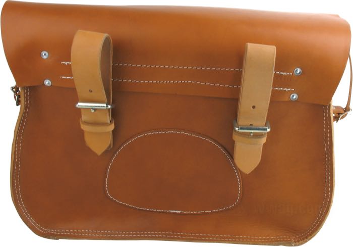Alforjas de PanAm; cuero de vaca, marrón, con cinchas; A x A x F: 50 x 35 x 25 cm; Europa; peso bruto: 5.2 kg