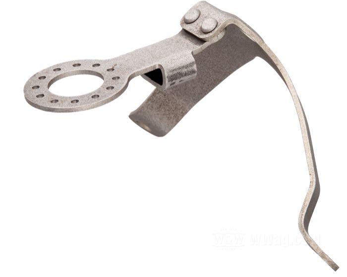 Staffa faro di The Cyclery; atto per modelli V 1931-1936; acciaio, naturale; rimpiazza OEM HD 4965-31; Europa; peso lordo: 460 g