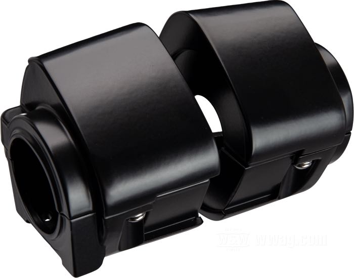 Kit cocotte de commutateurs; adaptable à modèles 1982-1995; alu coulé, noir, finition époxy; remplace OEM HD 71563-82A, 71564-82A, 71567-82A et 71568-82A; poids brut: 384 g