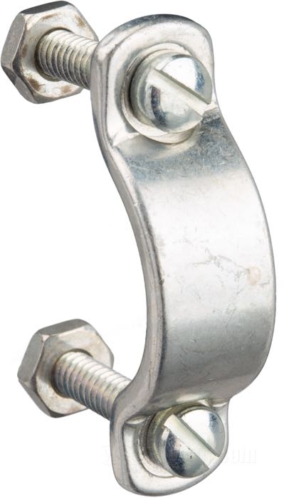 Clamp; for hand clutch control; fits Big Twin and 45”/750 cc (exc. WLC) 1941-1948, K-model and XL 1953-1964; steel, CAD (ZnNi process); thread: #10-24; with screws and nuts; replaces OEM HD 38710-41; gross weight: 34 g
