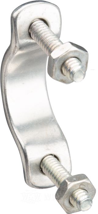 Clamp; for hand clutch control; fits Big Twin and 45”/750 cc (exc. WLC) 1941-1948, K-model and XL 1953-1964; steel, CAD (ZnNi process); thread: #10-24; with screws and nuts; replaces OEM HD 38710-41; gross weight: 34 g