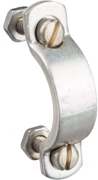 Clamp; for hand brake control; fits all models 1941-1954; steel, CAD (ZnNi process); thread: #10-24; with screws and nuts; replaces OEM HD 45030-28; gross weight: 34 g
