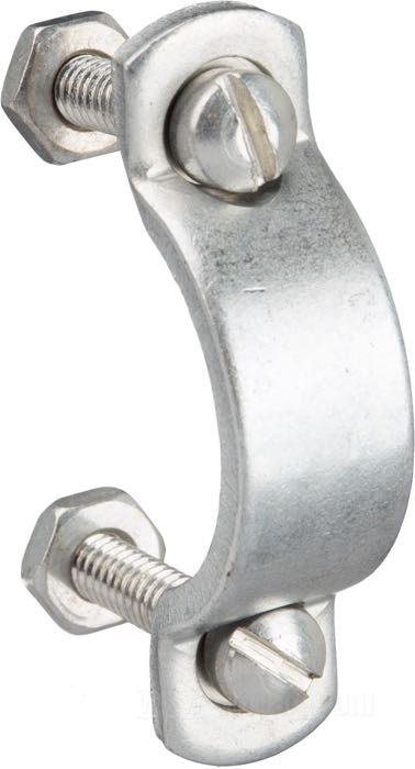 Clamp; for hand brake control; fits all models 1955-1964; steel, CAD (ZnNi process); thread: #10-24; with screws and nuts; replaces OEM HD 45030-28; gross weight: 36 g
