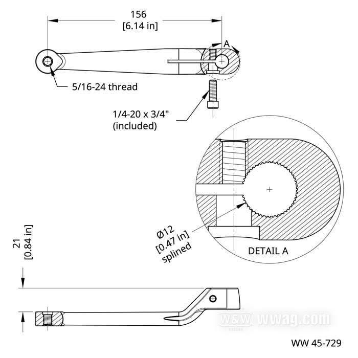 Braccetto del pedale cambio; atto per FLST 1987→ (davanti e dietro) / FLT 1983→ (davanti); acciaio, cromato; dentata; rimpiazza OEM HD 33895-82C; peso lordo: 330 g