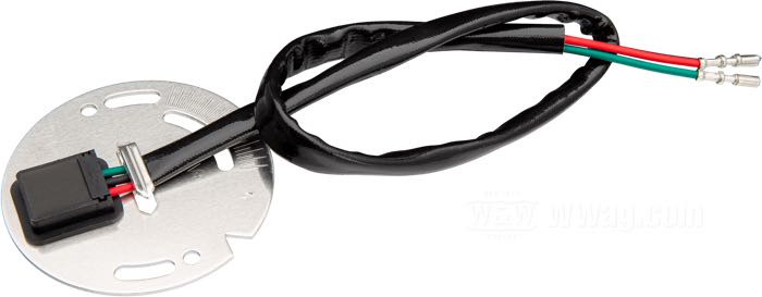 Platillo sensor Hall; apropiado para Big Twin 1980-1995, Sportster 1980-1997; aluminio / plástico / cobre; reemplaza OEM HD 32400-80 y 32400-83; peso bruto: 60 g