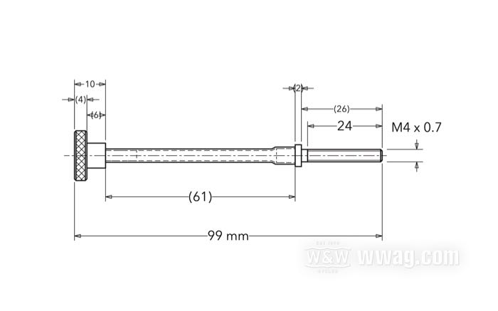 Vite regolazione minimo di Bates; per modelli 1981-1989; acciaio inox; lunghezza: 93 mm; per carburatori Keihin a farfalla; filettatura: M4; lunghezza filetto: 24 mm; Germania; peso lordo: 17 g