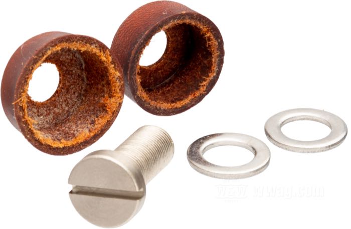 Kit de reparación; para bomba de aceite a mano; apropiado para modelos IOE, D, R, V 1914-1936; acero / cuero de vaca; rosca: 5/16
