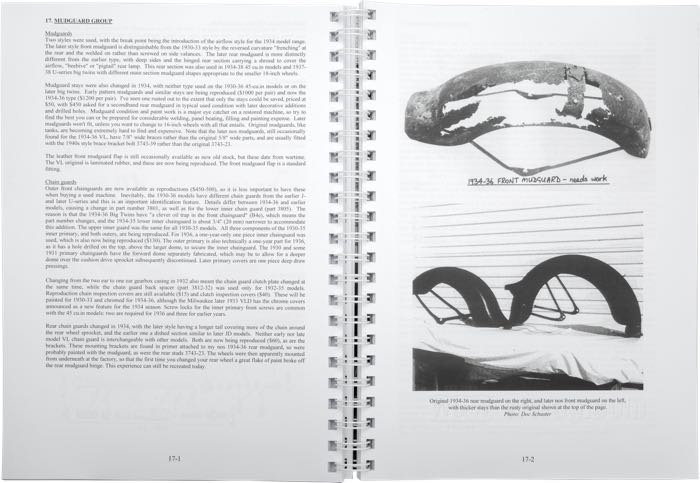 Book »Harley-Davidson 1930-1936 Big Twins - Buying, Restoring and Riding a VL«; paper, 6. Edition; width x height: 21 x 29.8 cm; by Steve Slocombe; spiral bound; color + black and white; 240 pages; English; ISBN: 0952750511; Great Britain; gross weight: 731 g
