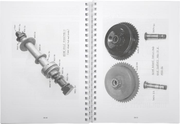 Book »Harley-Davidson 1930-1936 Big Twins - Buying, Restoring and Riding a VL«; paper, 6. Edition; width x height: 21 x 29.8 cm; by Steve Slocombe; spiral bound; color + black and white; 240 pages; English; ISBN: 0952750511; Great Britain; gross weight: 731 g