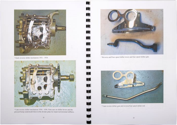 Book »Exotic Harley-Davidson VL Gearboxes - Restoring the 1936 4-speed Gearbox and the 1931-1936 Reverse Gearbox«; paper, 2. Edition; width x height: 21 x 29.8 cm; by Steve Slocombe; spiral bound; color + black and white; 34 pages; English; ISBN: 9780952750529X; Great Britain; gross weight: 295 g