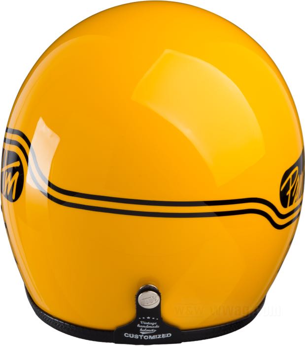 Open face helmet »PanAm« by PanAm; fiber glass, yellow; net weight: 970 g; int. size: S - 55-56 cm; without approval marks; gross weight: 1.1 kg