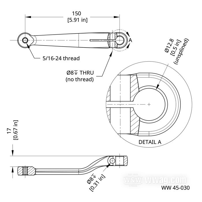 Foot shift lever; fits K-Model and Sportster 1954-1970, FL & FLH models 1954-1973 without shifter cover; steel, chrome-plated; unsplined; replaces OEM HD 34606-54A, and 34606-54B; gross weight: 270 g