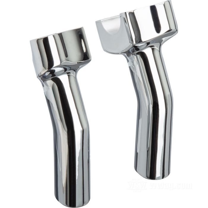 Riser; atto per FXS/FXB 1977-1981, FXST 1987→; distanza riser 3-1/2” (= 89 mm); alluminio fuso, cromato; filettatura: 5/16”-18 / 1/2”-13; misure conformi a disegno: H-altezza di montaggio=100 mm, P-disassamento a dietro = 30 mm; rimpiazza OEM HD 56122-77, 56124-77, 56126-80 e 56127-80; peso lordo: 400 g