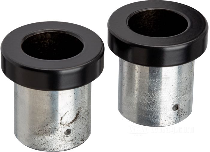 Douilles de risers de Ritz; adaptable à modèles 1973→ (sauf Touring 5 et 6 vitesses); aluminium, noir; Allemagne; poids brut: 90 g