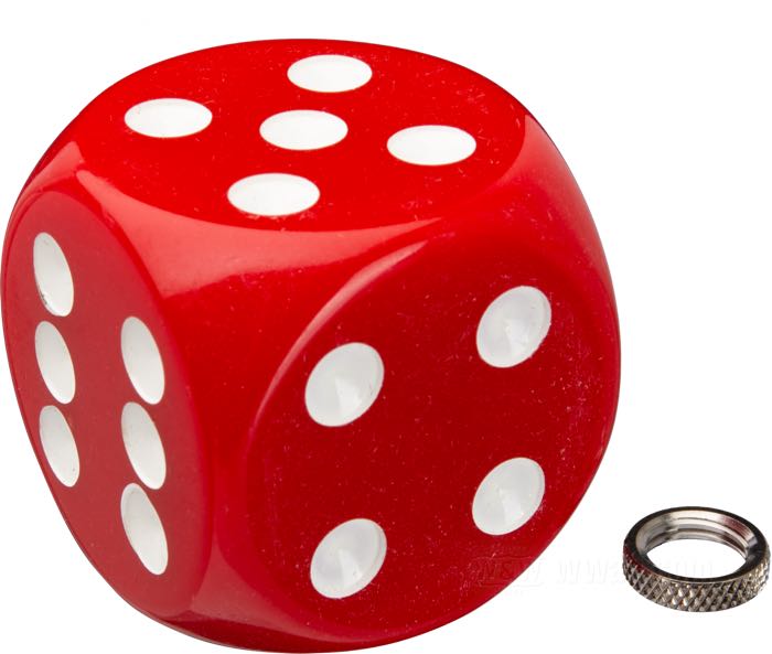 Botón de mando »Dice«; plástico, rojo; ancho x alto: 40 x 40 mm; rosca: 3/8”-24; reemplaza OEM HD 11784-31; peso bruto: 78 g