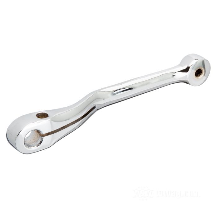 Foot shift lever; fits K-Model and Sportster 1954-1970, FL & FLH models 1954-1973 without shifter cover; steel, chrome-plated; unsplined; replaces OEM HD 34606-54A, and 34606-54B; gross weight: 270 g