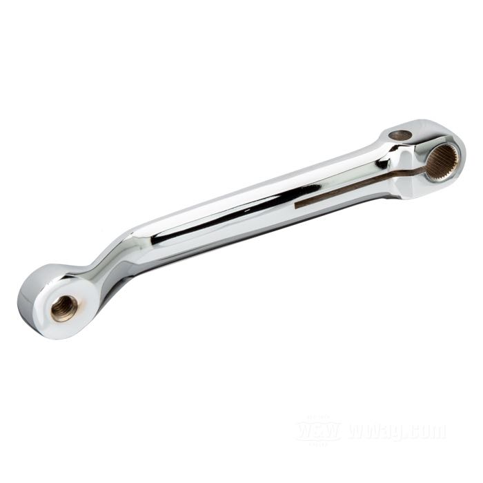 Foot shift lever; fits FL & FLH 1974-1979, FXWG 1981-1986, FXST 1984-1985; steel, chrome-plated; splined; replaces OEM HD 33664-81; gross weight: 200 g