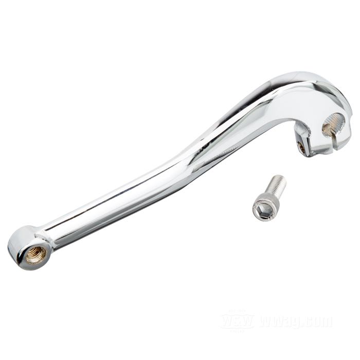 Braccetto del pedale cambio; atto per FXST 1990→ and Dyna 1991→; acciaio, cromato; dentata; rimpiazza OEM HD 34564-90; peso lordo: 260 g