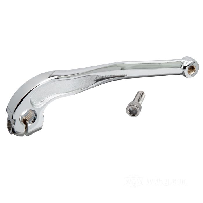 Braccetto del pedale cambio; atto per FXST 1990→ and Dyna 1991→; acciaio, cromato; dentata; rimpiazza OEM HD 34564-90; peso lordo: 260 g