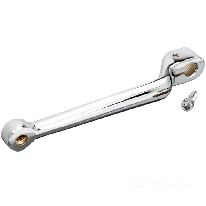 Braccetto del pedale cambio; atto per FLST 1987→ (davanti e dietro) / FLT 1983→ (davanti); acciaio, cromato; dentata; rimpiazza OEM HD 33895-82C; peso lordo: 330 g