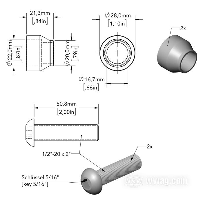 Amortisseurs »36E« de Öhlins; adaptable à Dyna FXD, FXDL, FXDX; alu billet / acier / acier à ressort, ressorts noirs; longueur: 340 mm; oeillet de l'amortisseur: 14 mm; avec homologation nationale allemande; poids brut: 4 kg