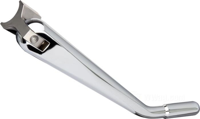 Seitenständer von Kustom Tech; Stahl, verchromt; Länge gemäß Zeichnung: 21 cm; Bruttogewicht: 1.36 kg