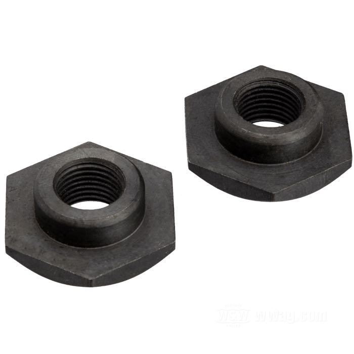 Set di dadi; per forcelle Springer Classic; atto per modelli 1930-1957; tendimolla; acciaio, parkerizzato; filettatura: 1/2”-20; rimpiazza OEM HD 45647-30; peso lordo: 66 g