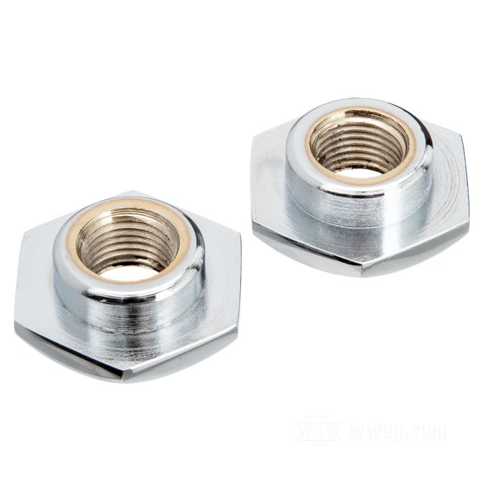 Nut kit; for Classic Springer Forks; fits models 1930-1957; spring preload; steel, chrome-plated; thread: 1/2”-20; replaces OEM HD 45647-30; gross weight: 80 g