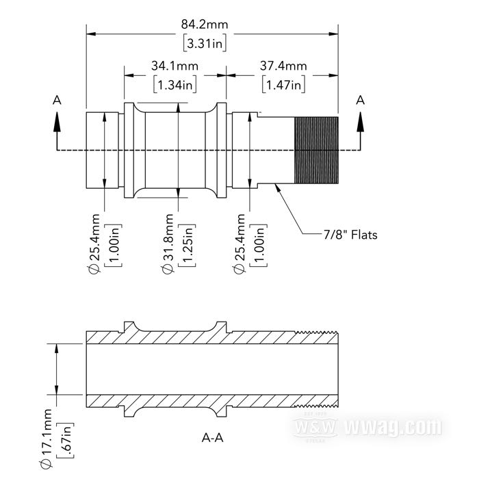 Axle sleeve; for Big Twin 1936-1957; rear; steel; replaces OEM HD 41600-36; gross weight: 200 g