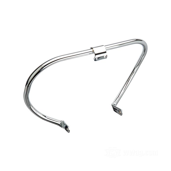Pare-chutes; adaptable à Big Twin 1948-early 1954; acier, chromé, section centrale 1951-1954; Ø 1”; position: avant; remplace OEM HD 49038-48; poids brut: 2.96 kg