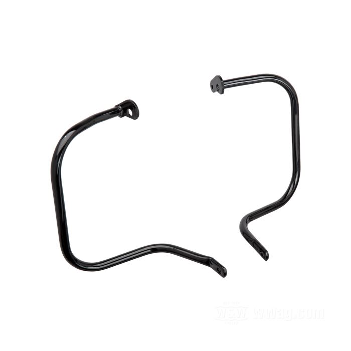 Defensas; apropiado para FL(H) 1967-1984; acero, negro, recubierto en epoxy; Ø 7/8”; posición: trasero; reemplaza OEM HD 49137-67B; EE. UU.; peso bruto: 3.96 kg