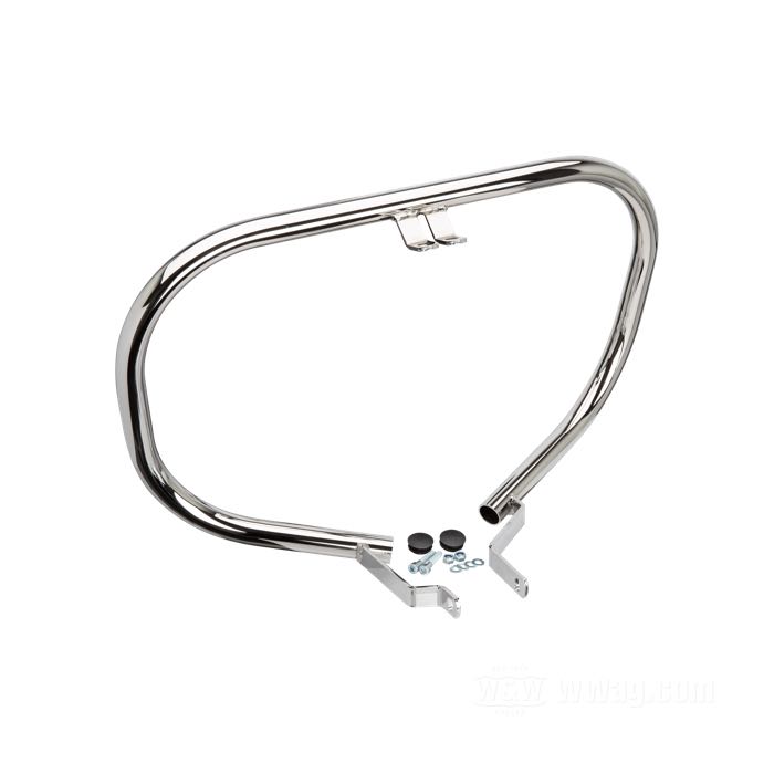 Defensas; apropiado para Sportster 1986-2003; acero, cromado; Ø 1-1/4”; posición: delantero; reemplaza OEM HD 49018-88C; peso bruto: 3.3 kg
