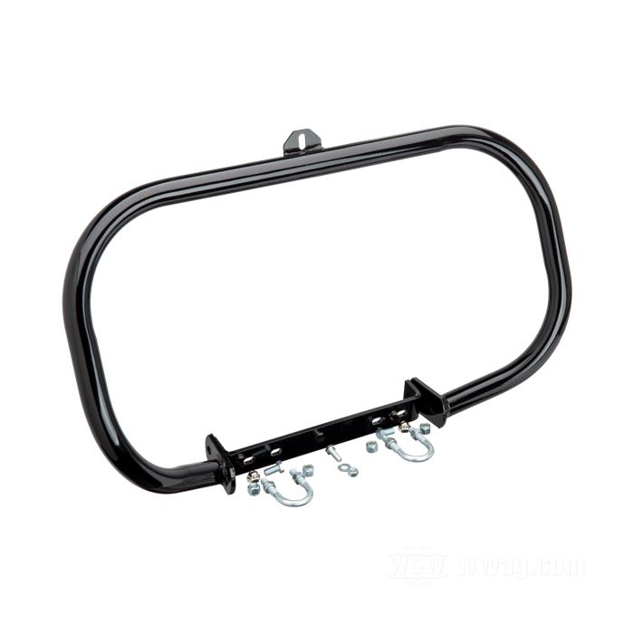 Defensas; apropiado para FX, FXWG, FXST 1972-1999; acero, negro, recubierto en epoxy; Ø 1-1/4”; posición: delantero; reemplaza OEM HD 49016-72D; EE. UU.; peso bruto: 5.42 kg