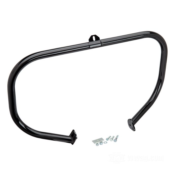Defensas; apropiado para FLST/C/F/N 1986-1999; acero, negro, recubierto en epoxy; Ø 1-1/4”; posición: delantero; reemplaza OEM HD 49004-90; EE. UU.; peso bruto: 5.12 kg