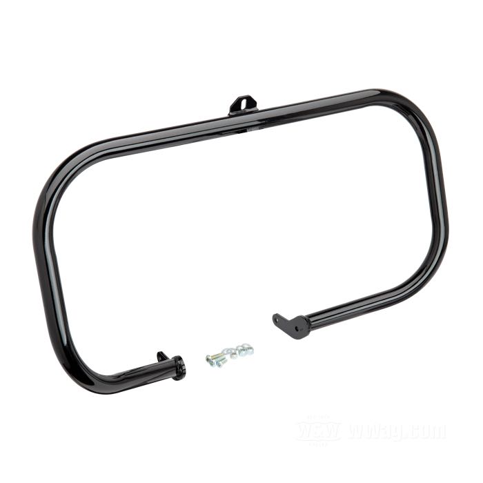 Defensas; apropiado para FLST 2000-2017; acero, negro, recubierto en epoxy; Ø 1-1/4”; posición: delantero; reemplaza OEM HD 49004-00; EE. UU.; peso bruto: 5.2 kg