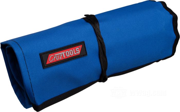 Juego de herramientas »EconoKIT H1« de CruzTools; acero cromo-vanadium; A x A x F: 9.5 x 6.5 x 24 cm; tamaños métricos y en pulgadas (SAE) combinados; peso bruto: 1.58 kg