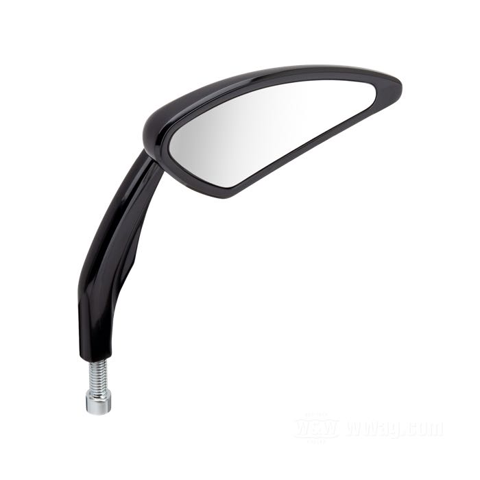 Retrovisore »Torque« di Performance Machine; alluminio billet, anodizzato nero; larghezza x altezza: 106 x 42 mm; Punto installazione: destro; peso lordo: 260 g