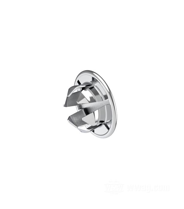 End plug; steel, chrome-plated; outer Ø: 14.7 mm; inner Ø: 9.6 mm; gross weight: 1 g