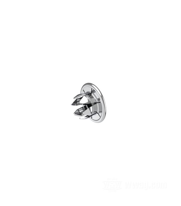 Tapón terminal; acero, cromado; Ø externo: 8.8 mm; Ø int.: 5 mm; peso bruto: 1 g